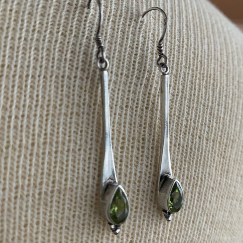 Sterling silver teardrop earrings